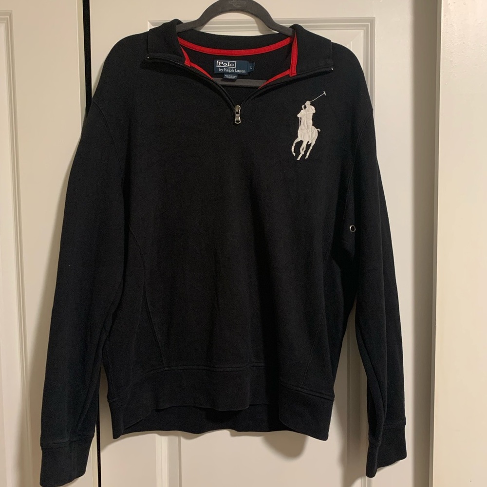 Ralph Lauren black half-zip